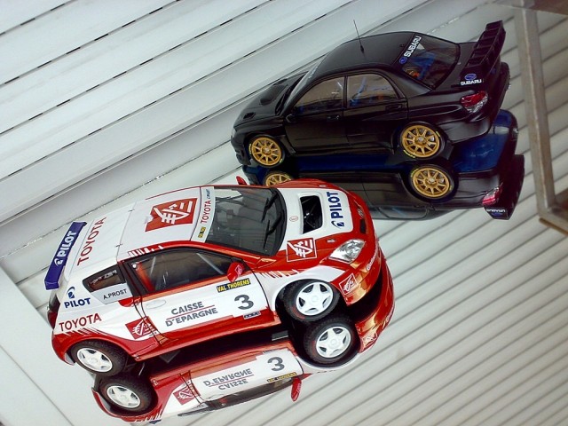 Toyota Corolla Solido vs. Subaru Impreza WRC Sun Star 1 18.jpg